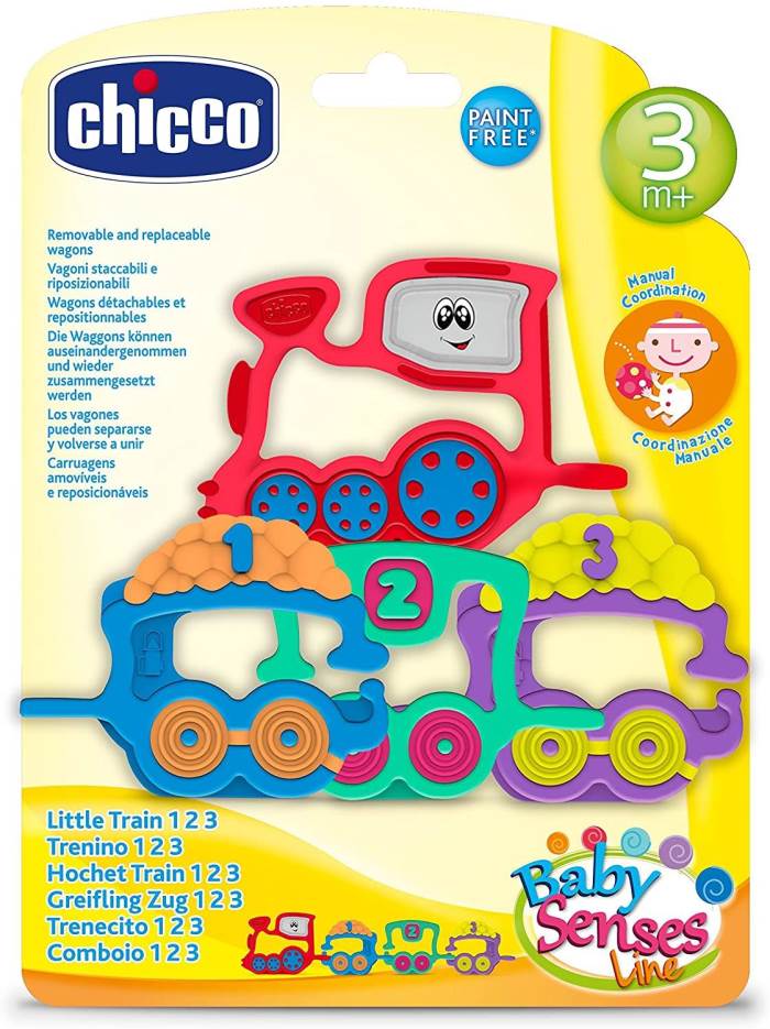 Rattle Train 123, Chicco, Colorful