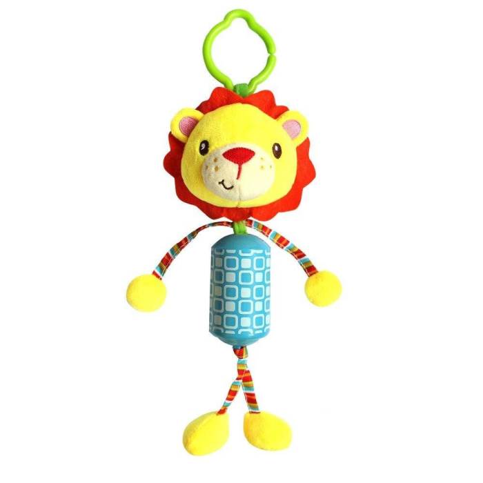 Smile Baby Baby Crib & Stroller Plush Playing Toy Car Hanging Rattles (Lion)