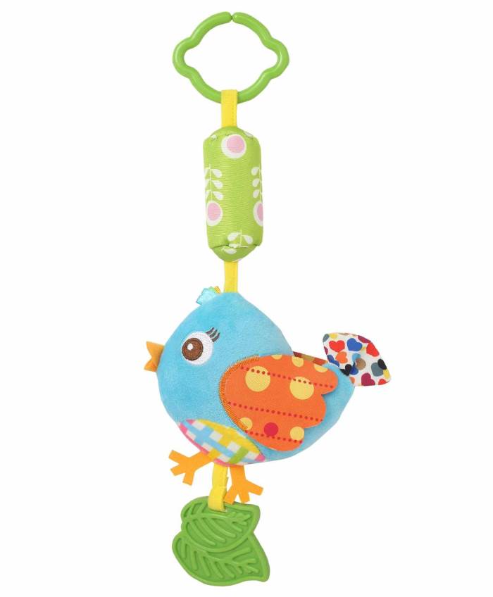 Smile Baby Baby Crib & Stroller Plush Playing Toy Car Hanging Rattles (BLUE BIRD)