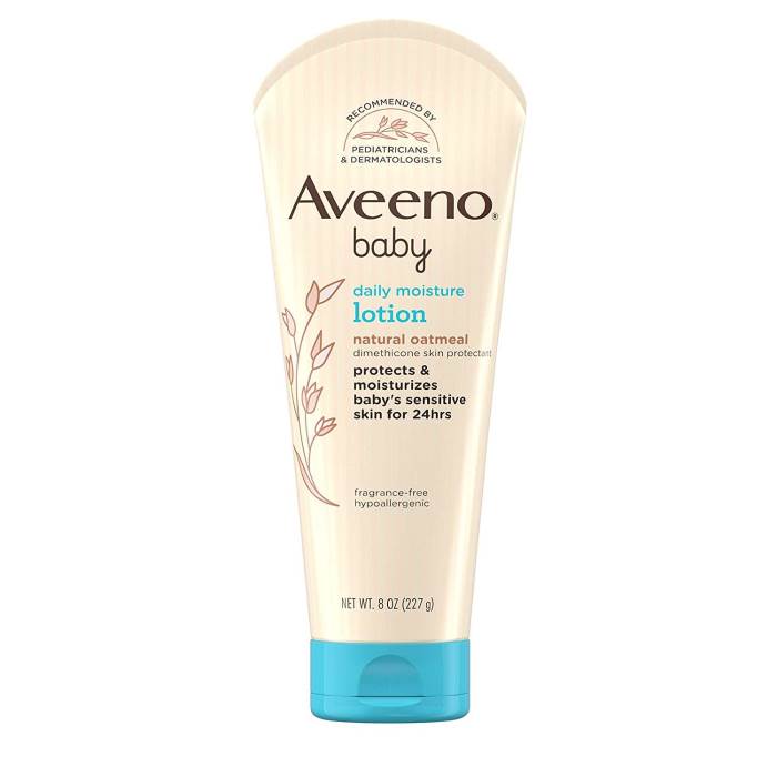 Aveeno Baby Daily Moisture Lotion for Delicate Skin with Natural Colloidal Oatmeal & Dimethicone, Hypoallergenic Moistur