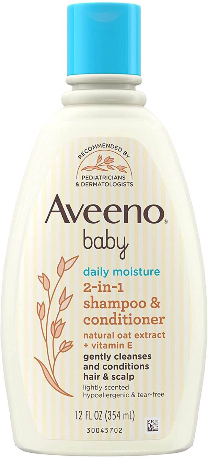 Aveeno Baby Daily Moisture 2-in-1 Tear-Free Shampoo & Conditioner for Baby
