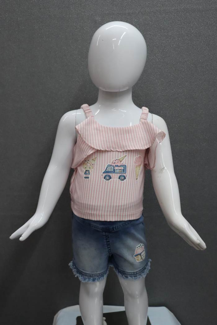 JUST TOTS GIRLS TOP WITH SHORTS SET (277)