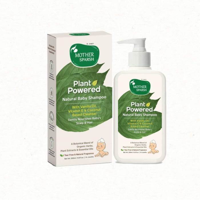 Mother Sparsh Plant Powered Natural Baby Shampoo With Vanilla Oil, Vitamin E & Coconut Oil 