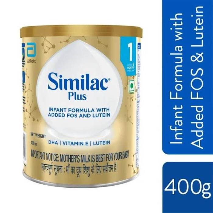 Similac Plus Infant Formula Stage 1 Up to 6 Months 400 gm Tin (Old Name: Similac IQ+ Stage 1)