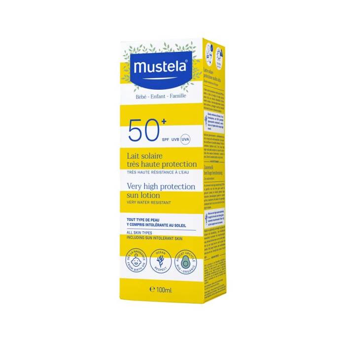 Mustela Very High Protection Sun Lotion SPF50+ - Sun Sensitive & Intolerant Skin 100ml/3.3oz