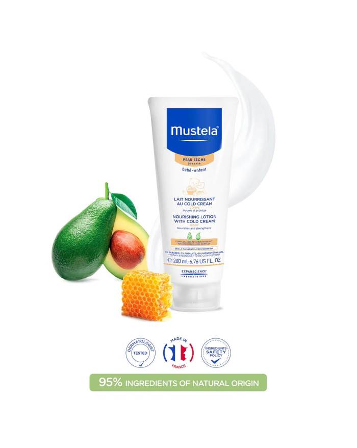 Mustela Nourishing Lotion With Cold Cream for Dry Skin