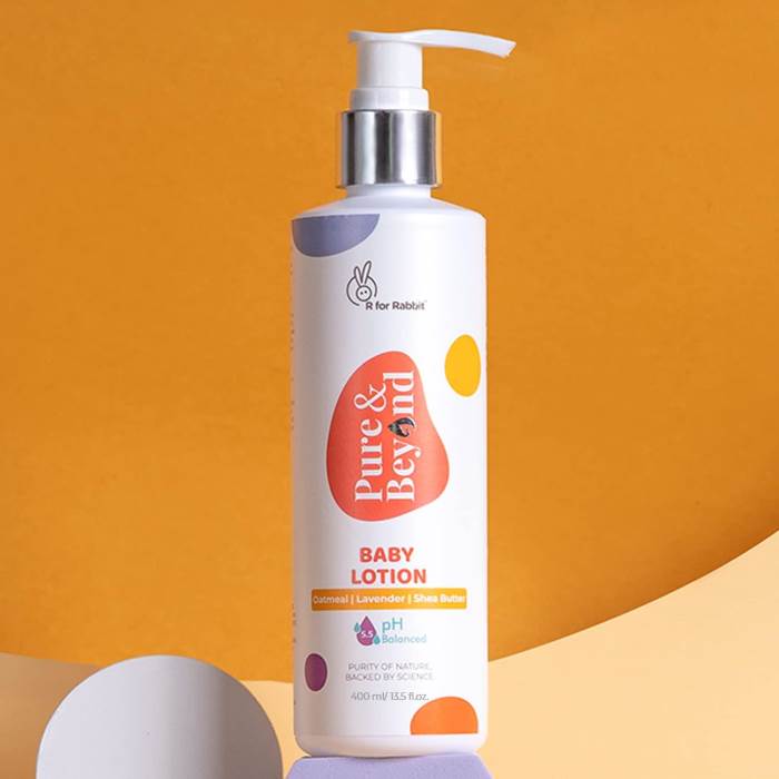 R for Rabbit Baby Lotion Pure & Beyond Body Moisturizing Lotion, Ph 5.5 Suits New born Sensitive Skin, Mild & Gent