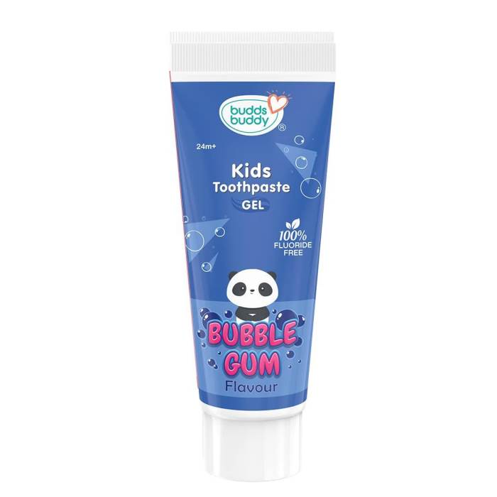 Buddsbuddy Kids Oral Care 100% Fluoride Free Toothpaste Gel (Bubble Gum)
