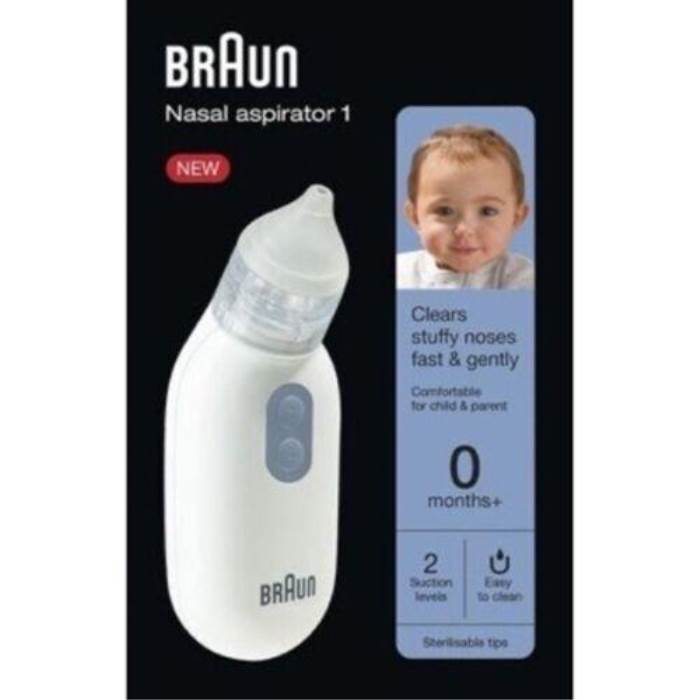 Braun Baby Nasal Aspirator Clear Clean Child Stuffy Blocked Nose Quickly Gently