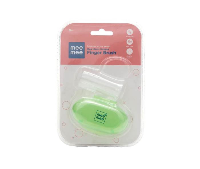 Mee Mee Unique Finger Brush (Single Pack, Green)