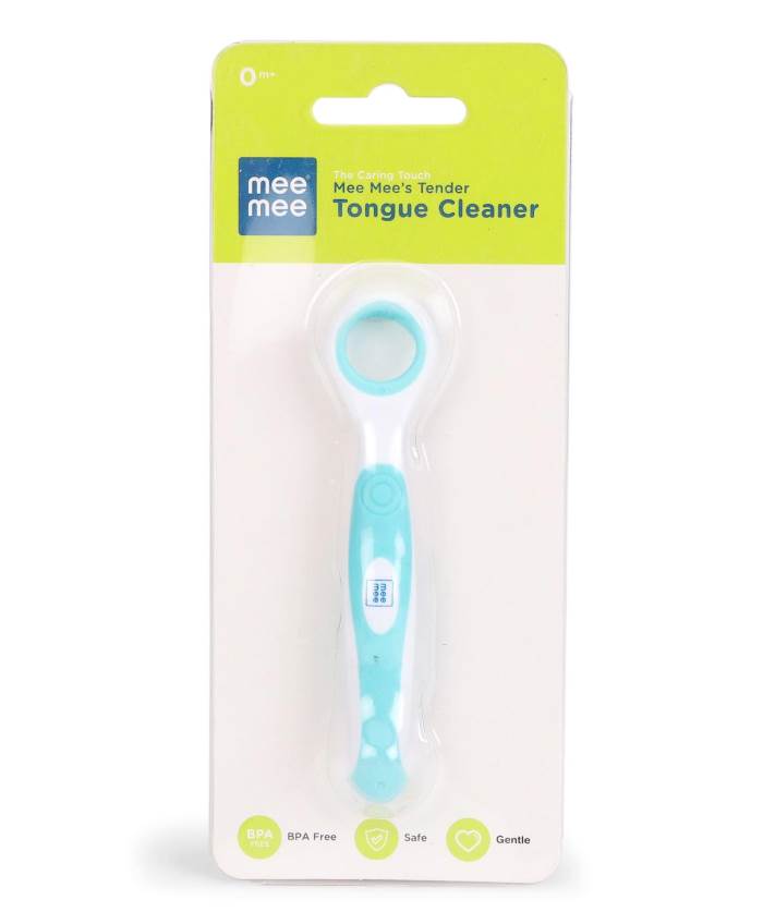 Mee Mee Tongue Cleaner - White Pink