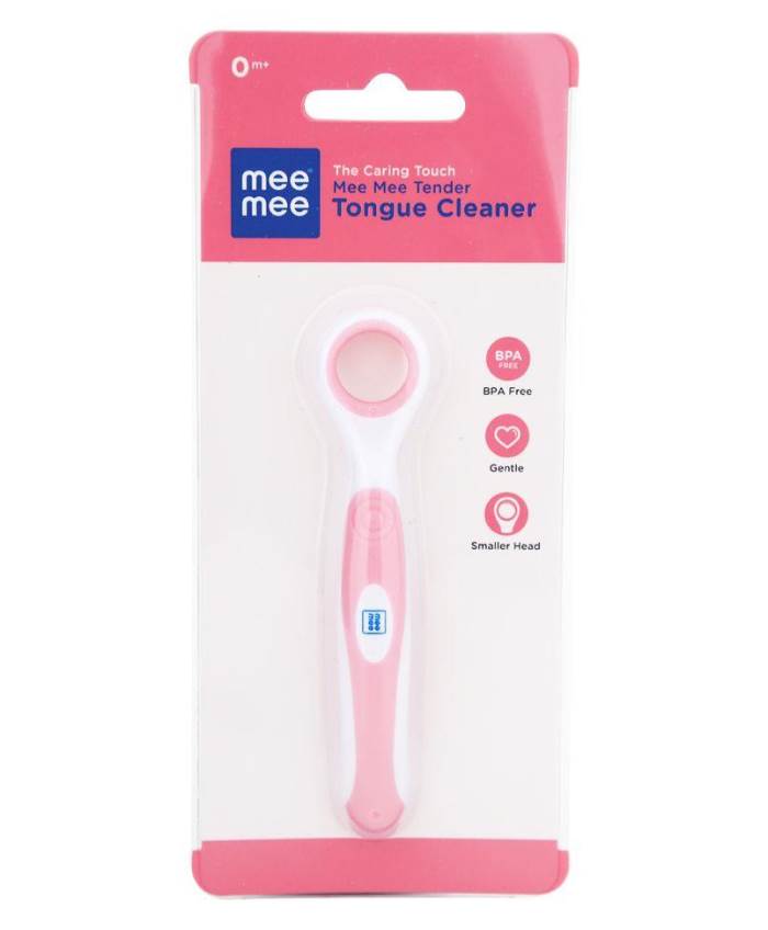 Mee Mee Tongue Cleaner - White Blue