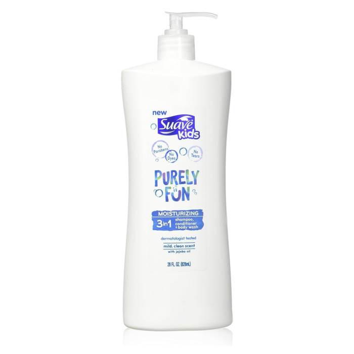 Suave Kids 3 In 1 Shampoo + Conditioner+ Body Wash Purely Fun, GREEN