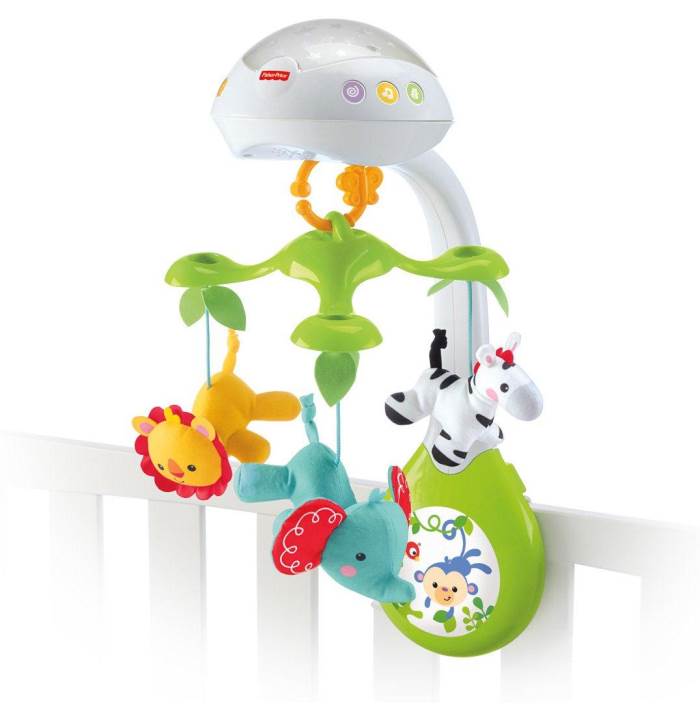 Fisher-Price Deluxe Projection Mobile, Rainforest Friends 3-in-1