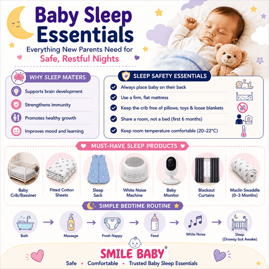 Baby Sleep Essentials: Everything New Parents Need for Safe, Restful Nights - SMILE BABY