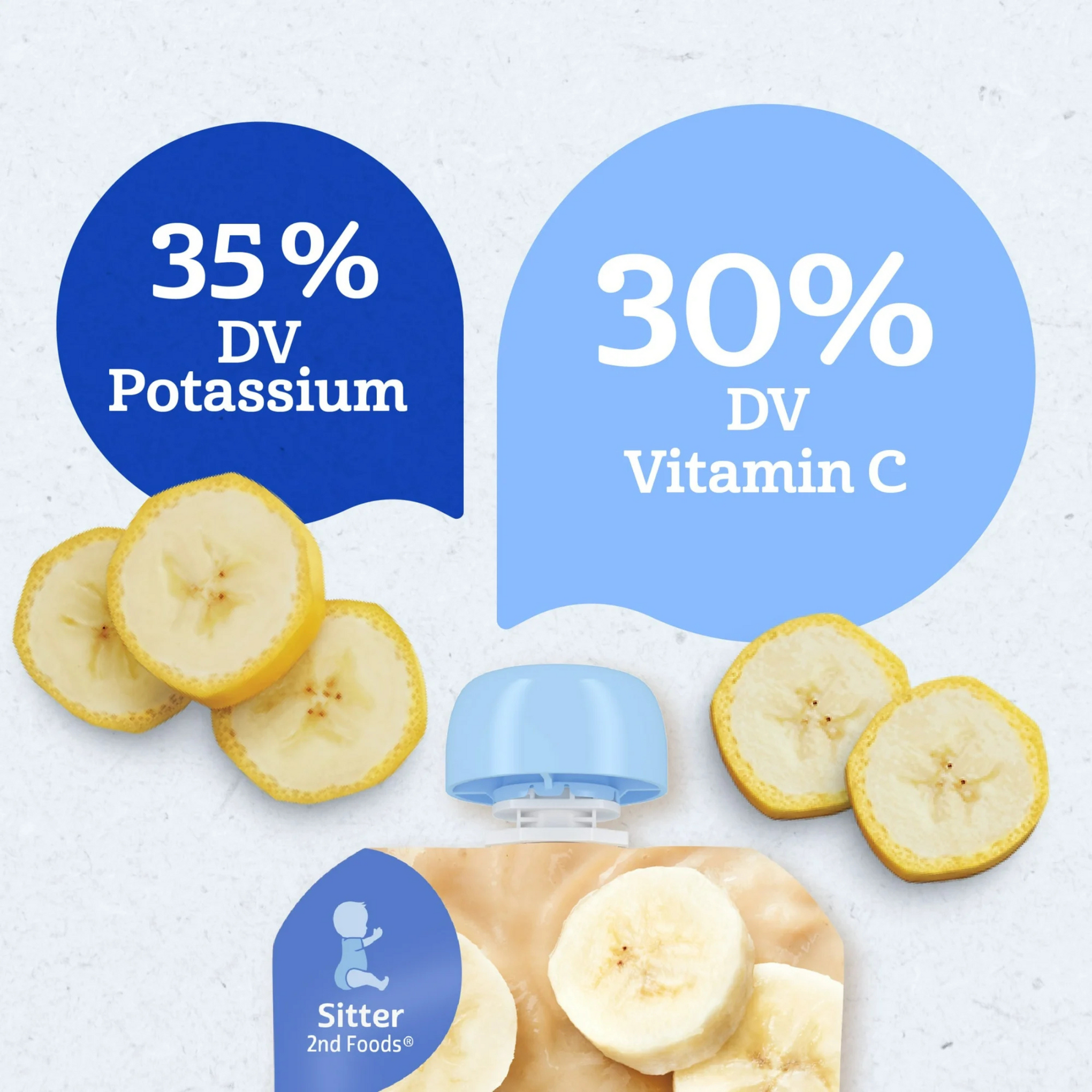 Natural for Baby, Wonder Foods, 2nd Foods, Banana, 3.5 oz (99 g)
