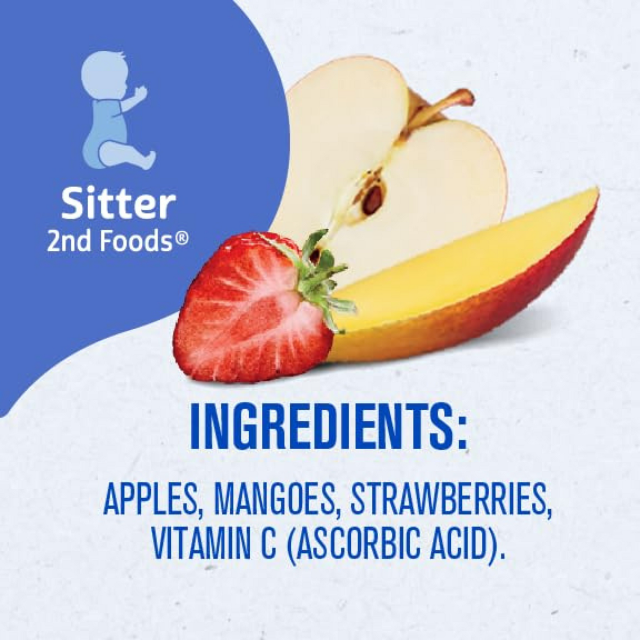 Gerber Baby Food Pouches, Toddler 12+ Months, Apple Mango Strawberry, 3.5 Ounce