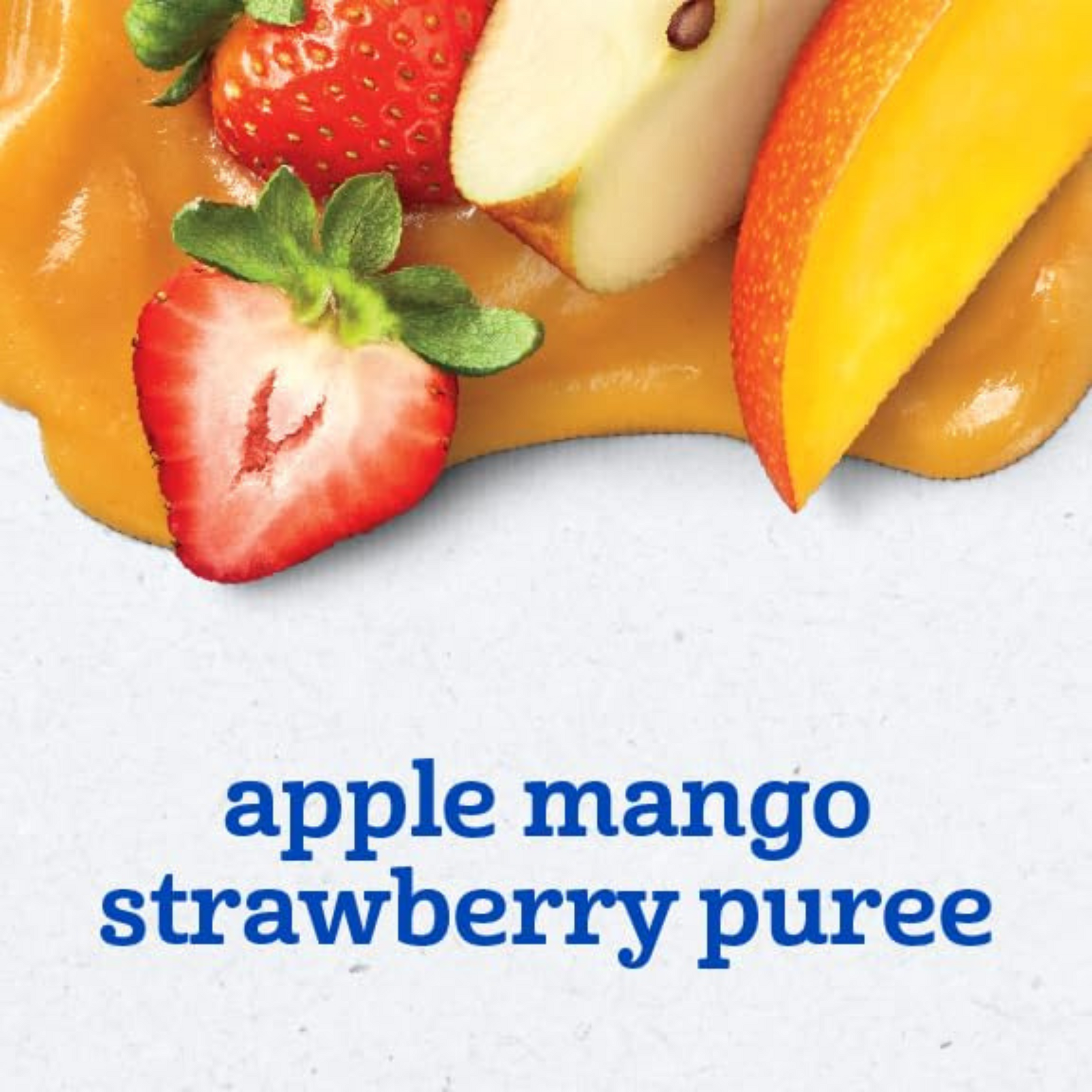 Gerber Baby Food Pouches, Toddler 12+ Months, Apple Mango Strawberry, 3.5 Ounce