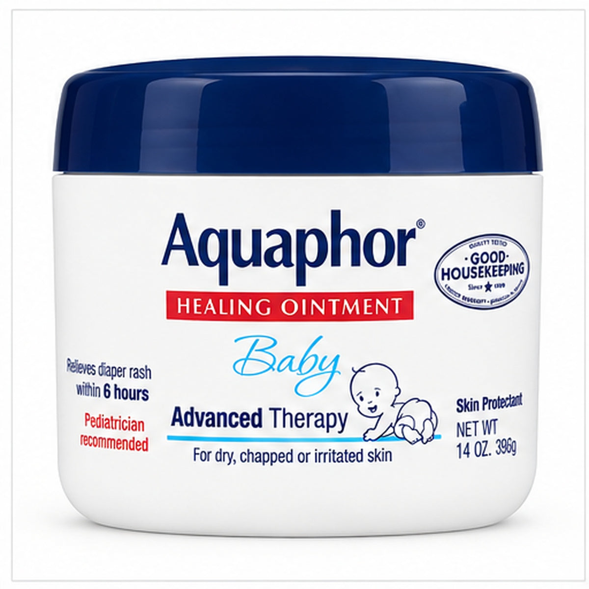 Aquaphor Baby Advanced Therapy Healing Ointment Skin Protectant 14 Ounce Jar 