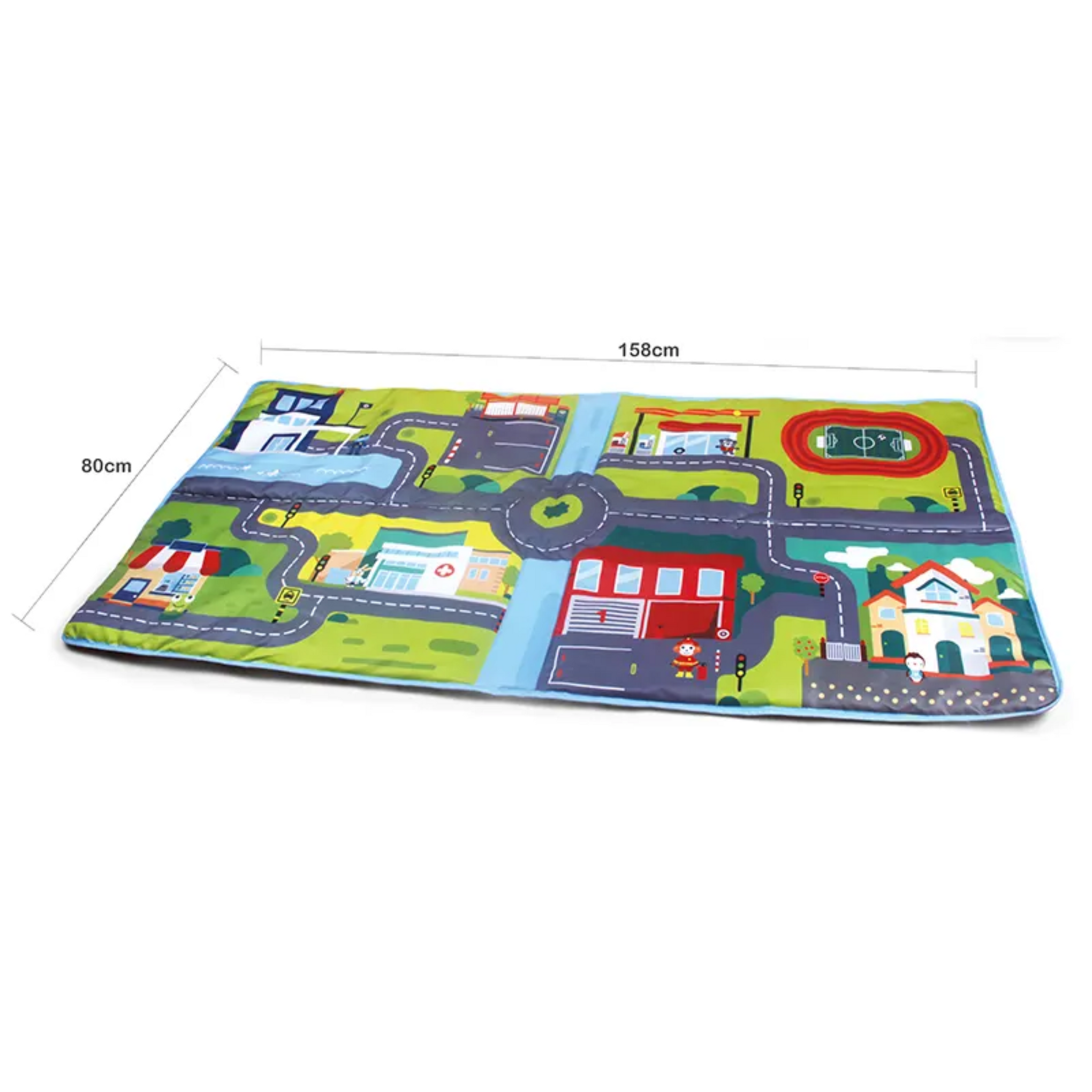 Smile Baby Monster Trucks Cartoon Animal Early Educational Learning Toys, Pull Back Kids Gift Cloth Vehicles Game Carpet