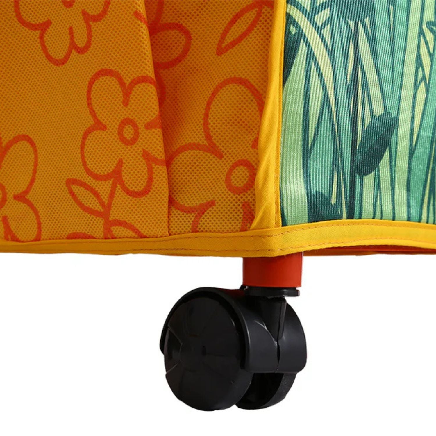DISNEY Kids Portable Fabric Wardrobe with Wheels – “Let’s Fly Away” Theme Storage Organizer for Clothes, Toys & Books