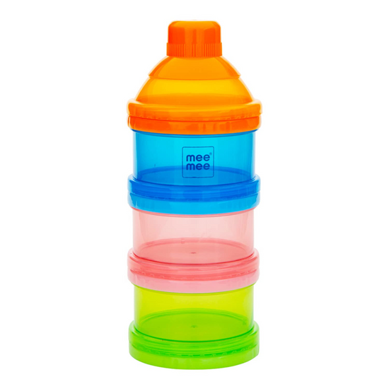 Mee Mee Multi Storage Milk Powder & Food Container | Travel Friendly Baby Food Box | Compact & Light Weight | Baby Food Milk Powder Storage (Multicolor)