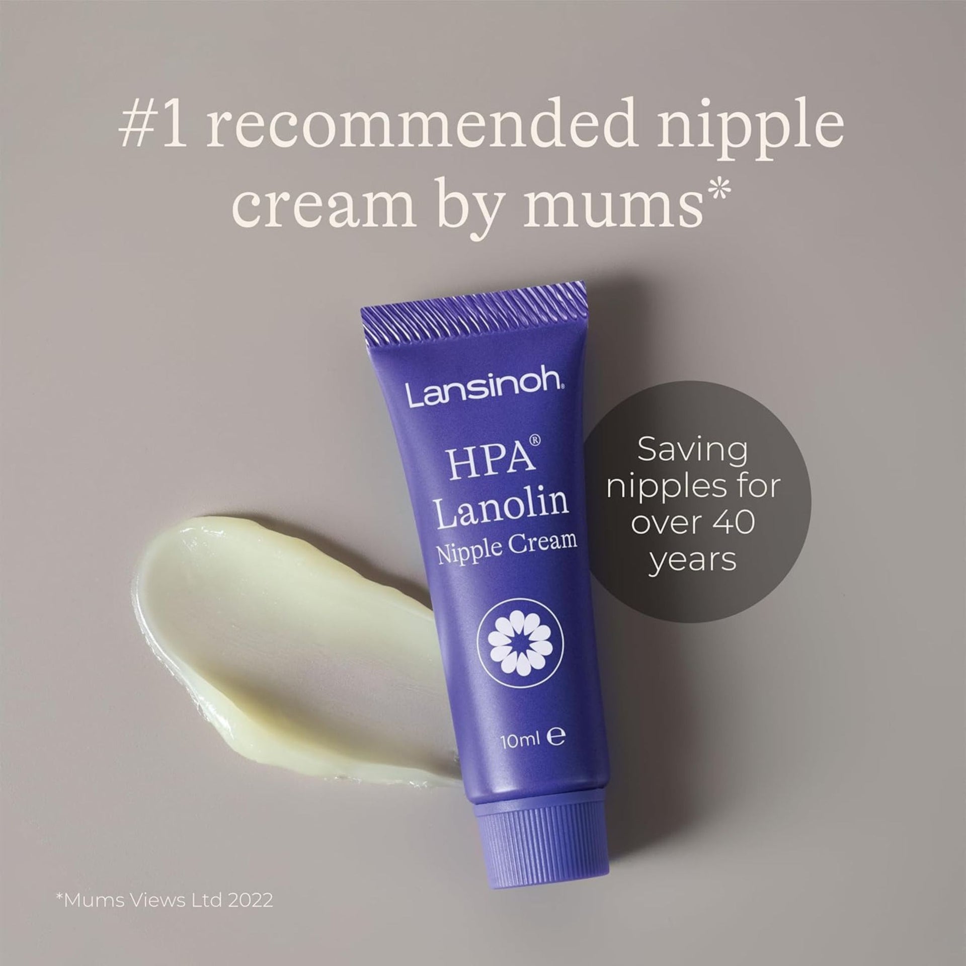 Lansinoh HPA Lanolin Nipple Cream | 100% Natural Breastfeeding Nipple Care | Soothes & Protects Sore, Cracked Nipples | 10ml