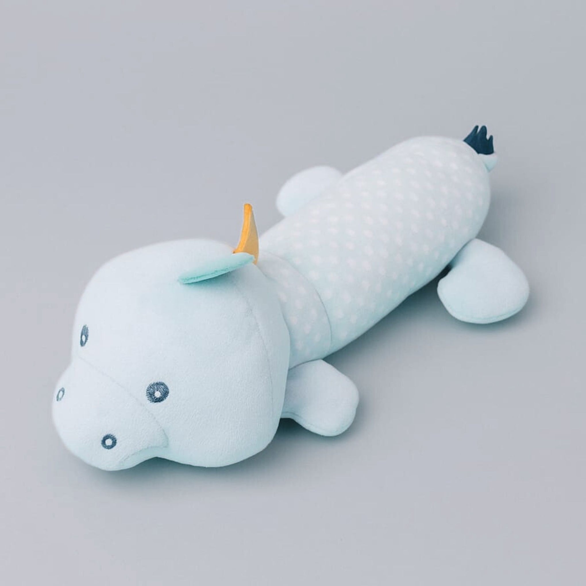 Smile Baby Soft Plush Hippo Toy – Adorable Light Blue Cuddly Animal for Babies | Safe & Washable Soft Toy