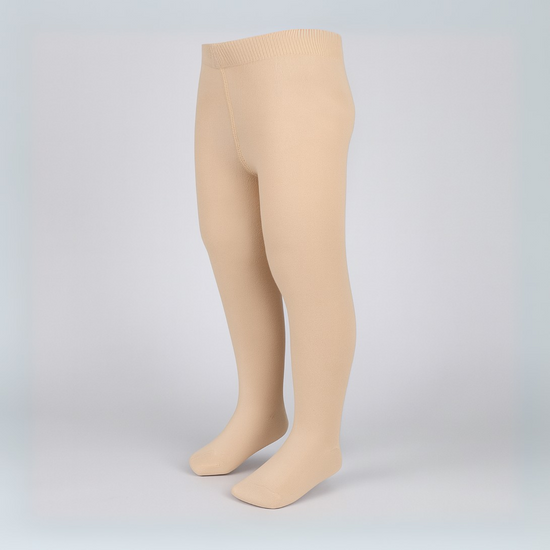 Smile Baby Girls' Full-Length Cotton Tights – Skin | Soft & Stretchable | Ages 1–14 Years