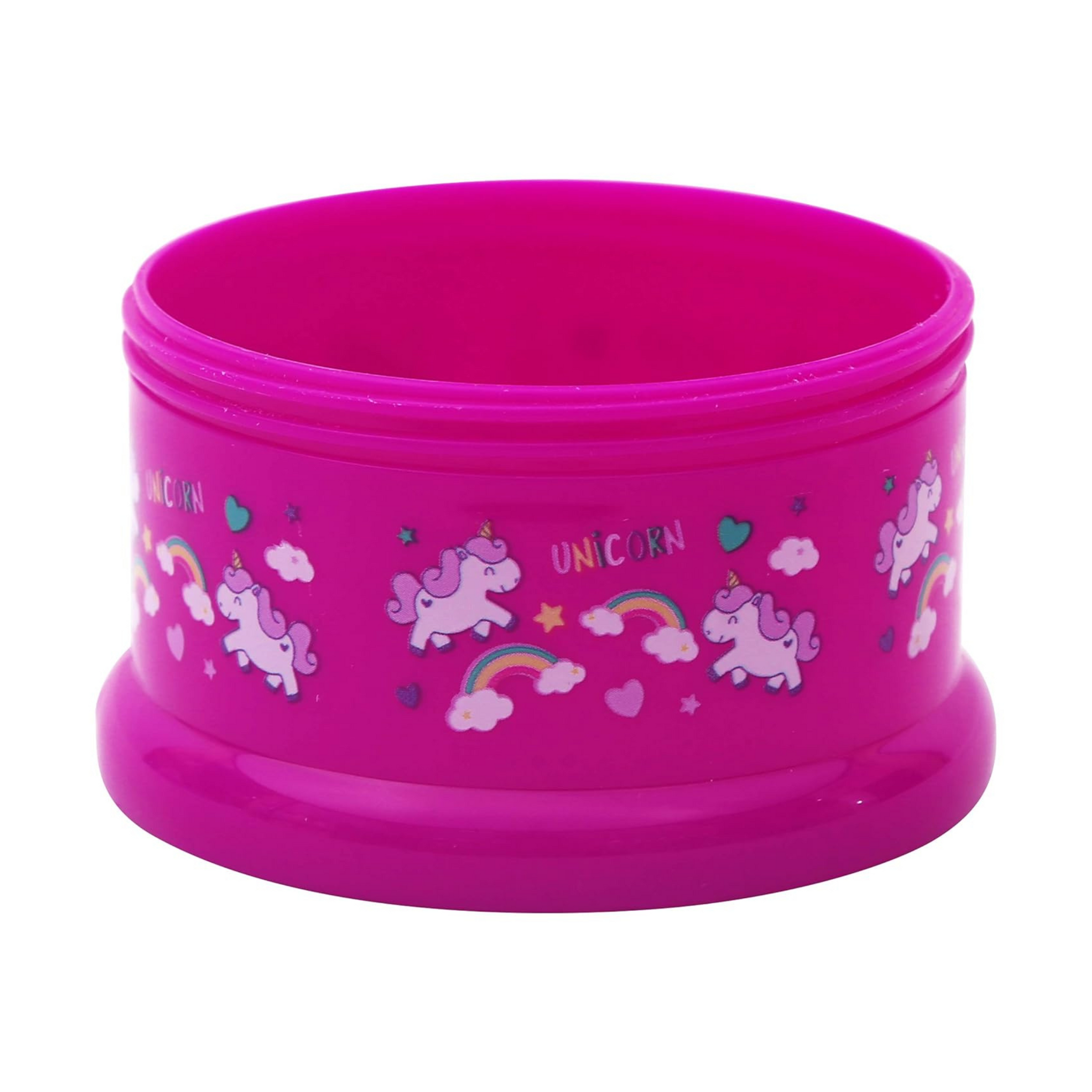 1st Step Polypropylene BPA Free 3 Tier Milk Powder Container (Pink)