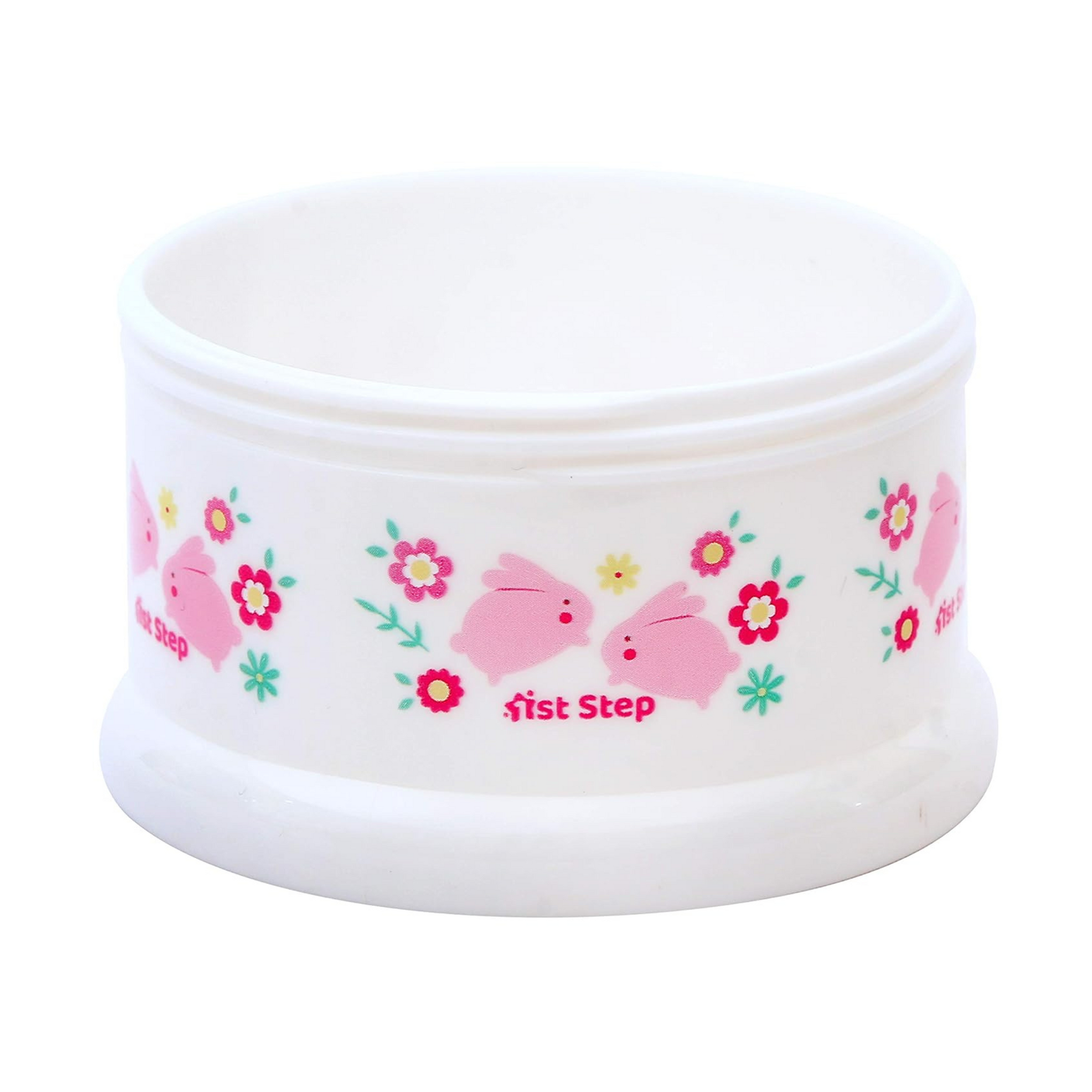 1st Step Polypropylene BPA Free 3 Tier Milk Powder Container (Pink)