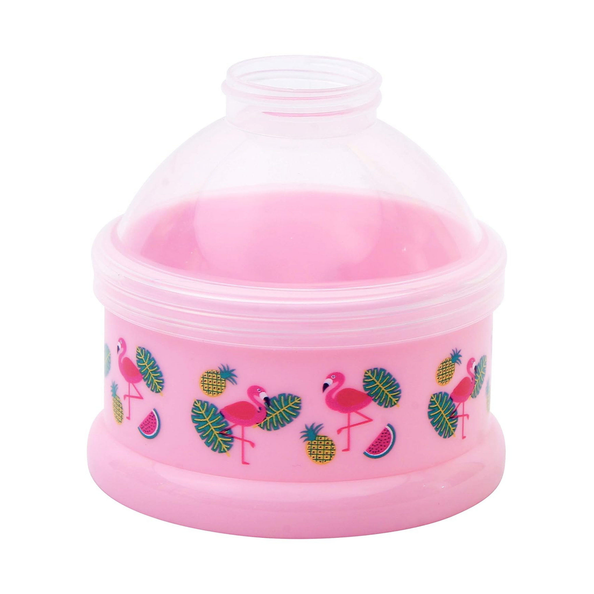 1st Step Polypropylene BPA Free 3 Tier Milk Powder Container (Pink)