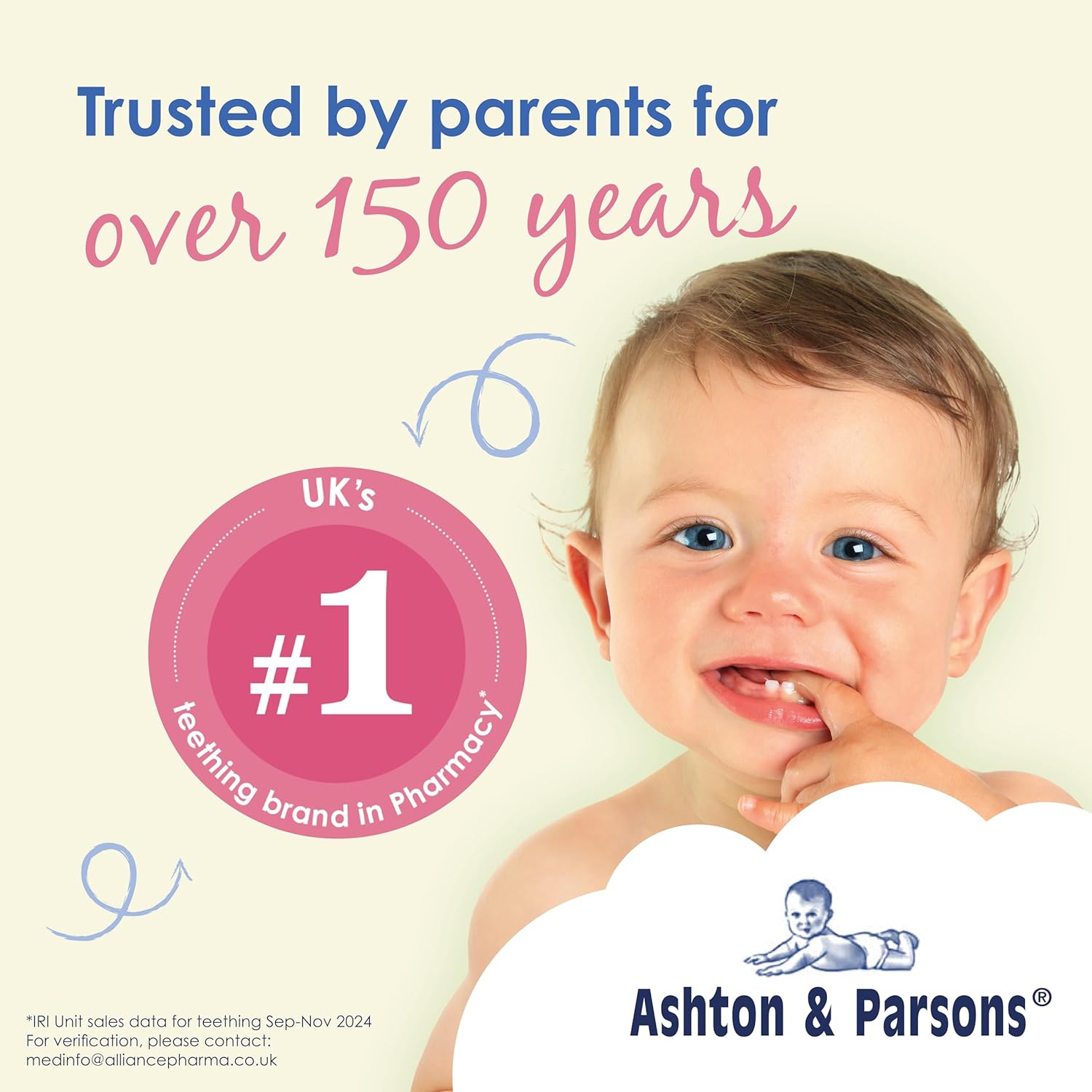 Ashton & Parsons Infant Teething Powder – 10 Sachets | Teething Pain Relief for Babies