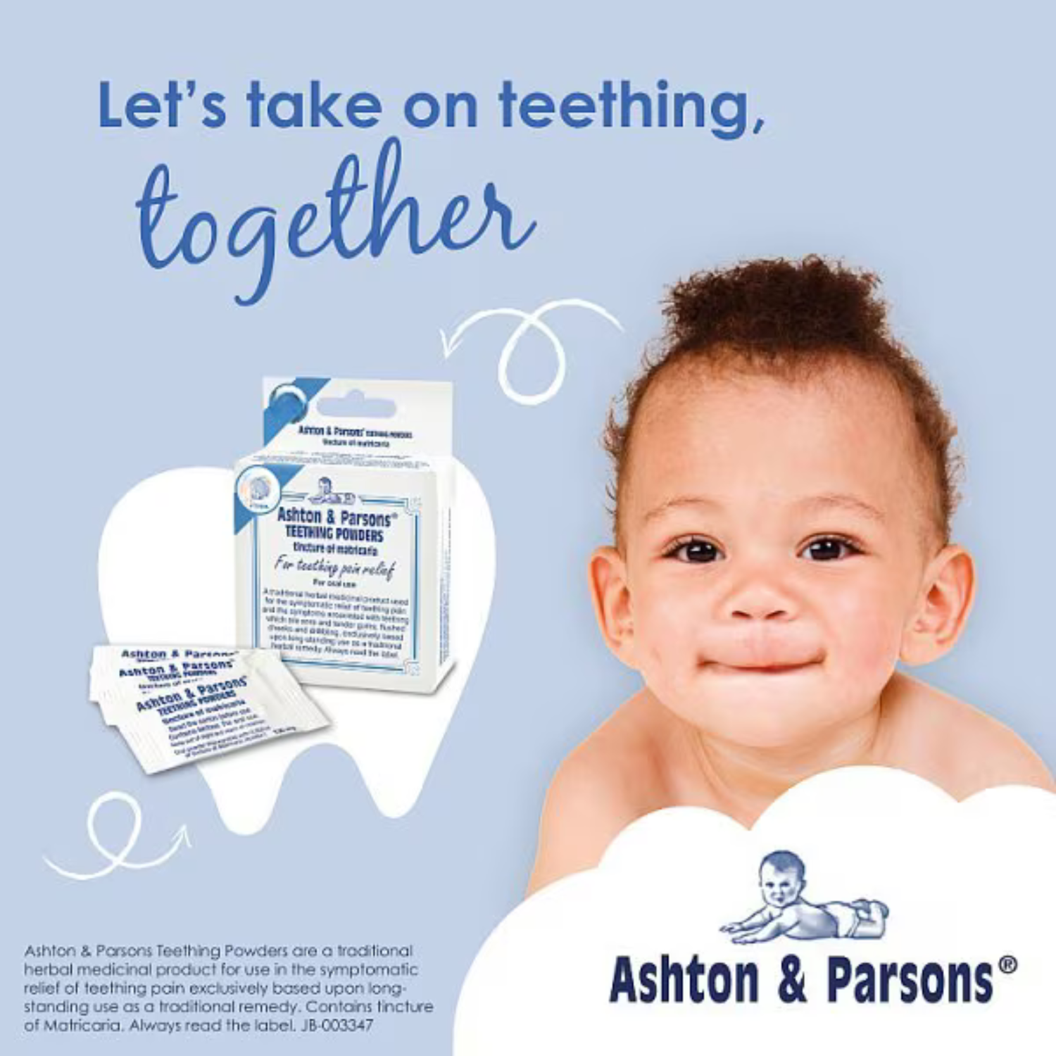 Ashton & Parsons Infant Teething Powder – 10 Sachets | Teething Pain Relief for Babies