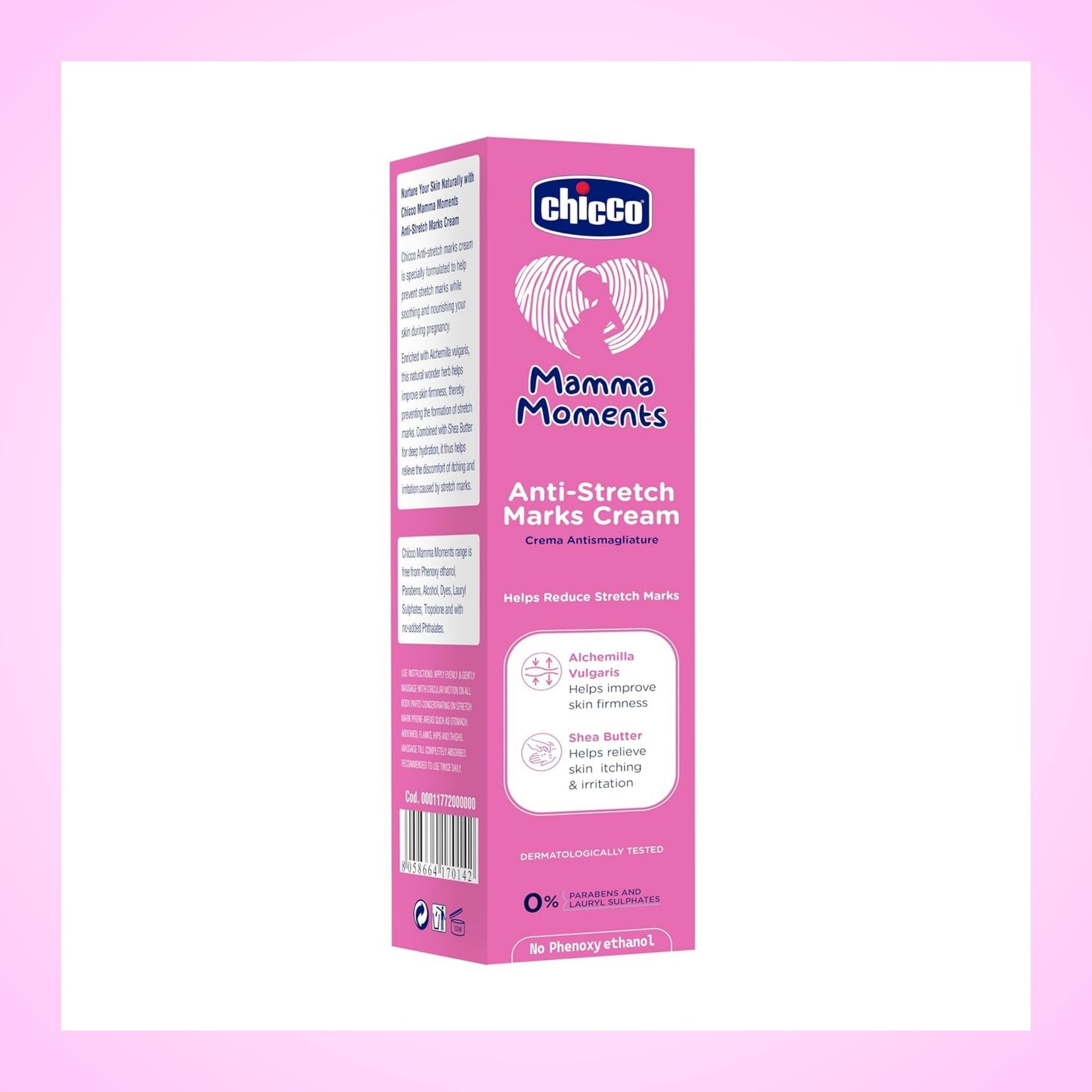 Chicco stretch mark cream - 75GM | Best Anti-Stretch Marks Cream for Pregnancy – No Harmful Chemicals