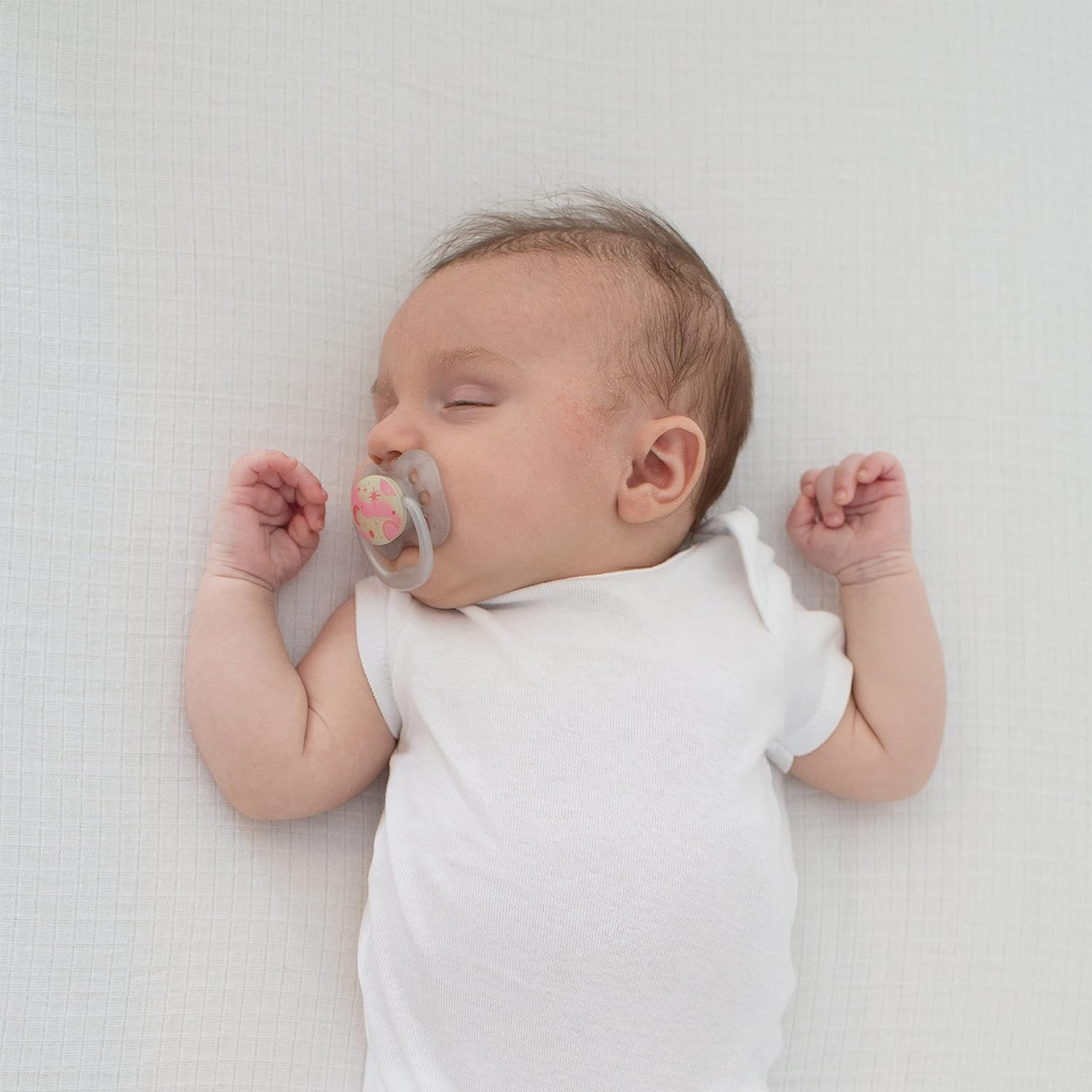 Dr. Brown’s Advantage Pacifier – Stage 1, Glow in the Dark, 2-Pack, Blue, 0-6 m