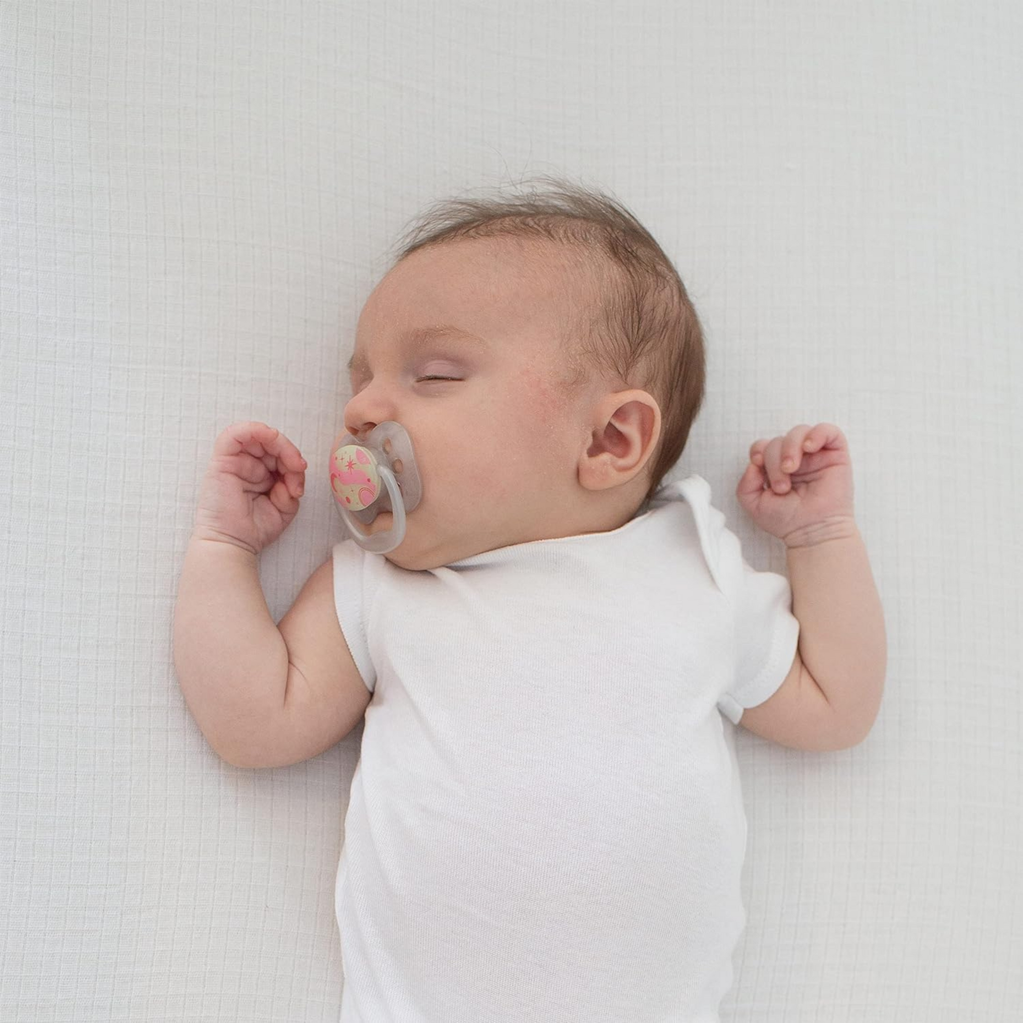 Dr. Brown’s Advantage Pacifier – Stage 1, Glow in the Dark, 2-Pack, Blue, 0-6 m