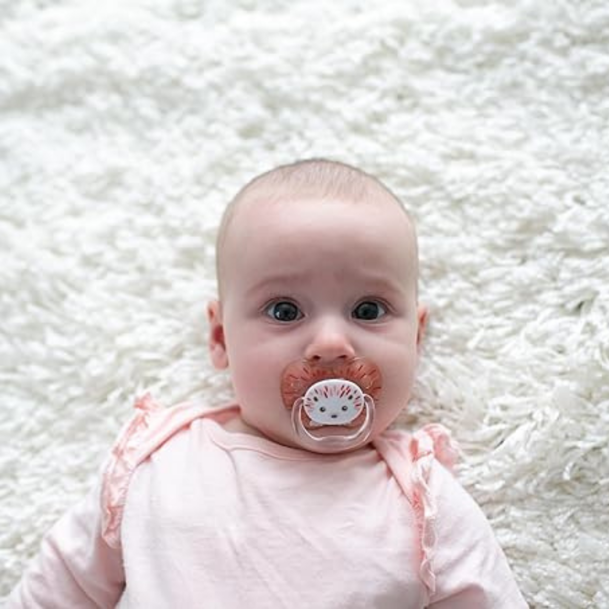 Dr. Brown's Prevent Butterfly Soother-100% Silicone Bulb-Orthodontic-Pink & Grey-0 to 6M-Pack of 2-Pacifier