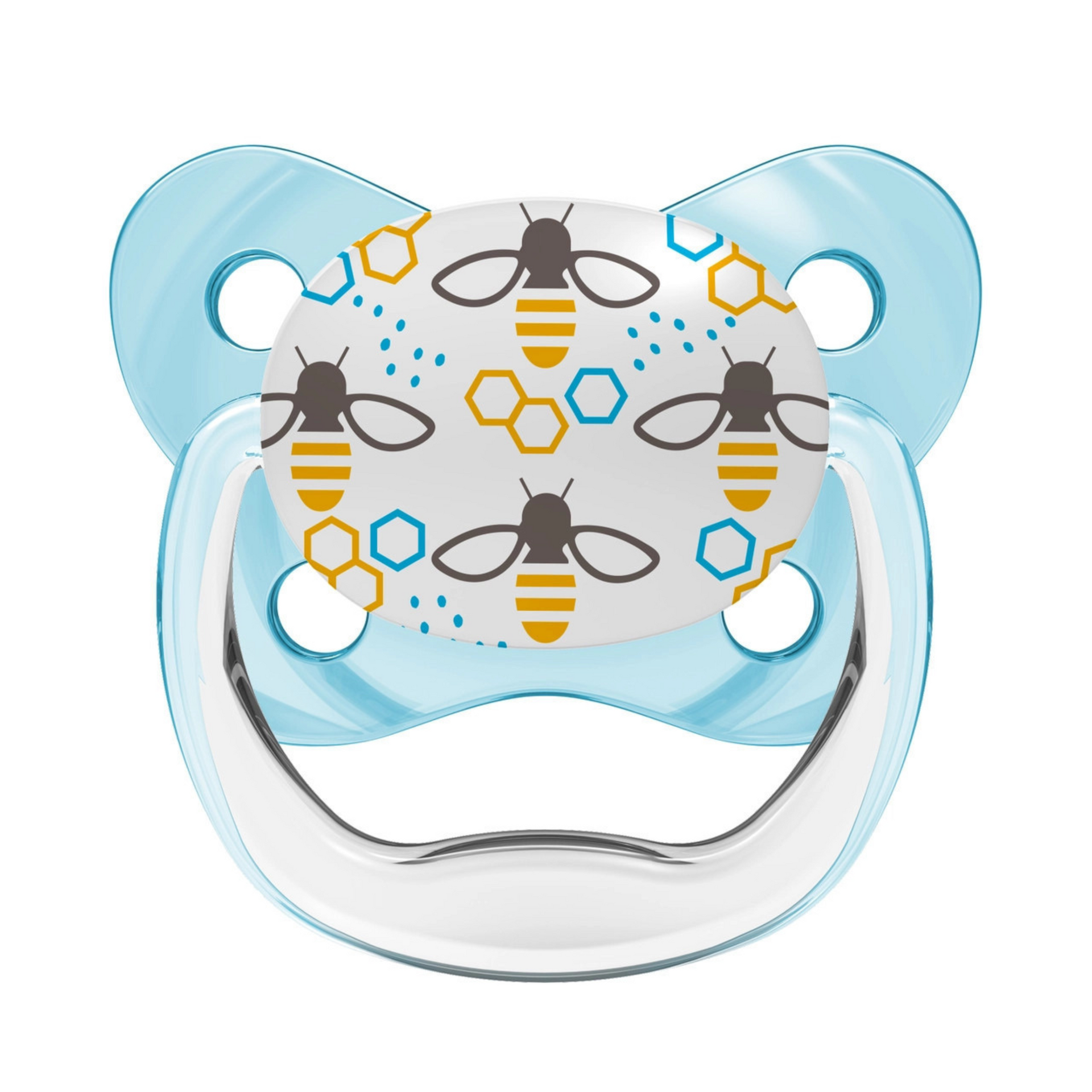 Dr Brown's PreVent Contoured Pacifier Stage 1 BLUE PV12402GBX (0-6m) – 2 pcs