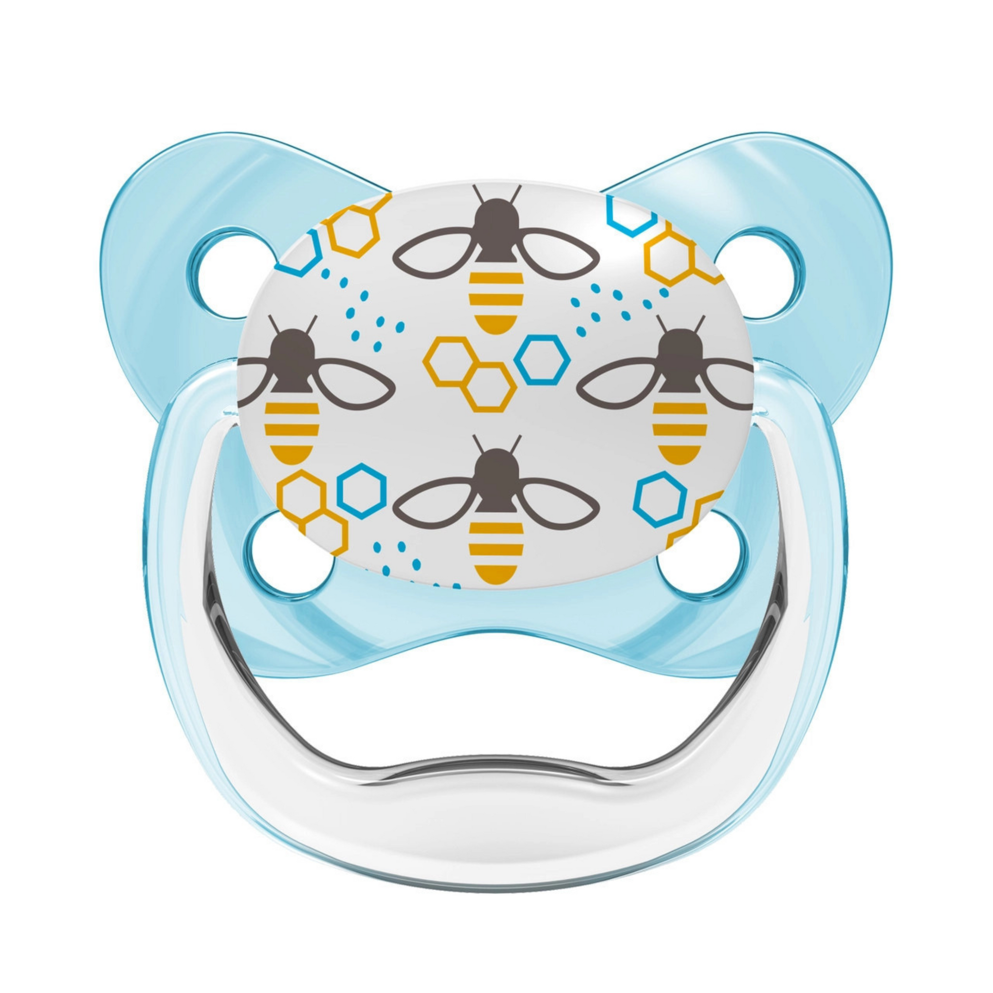 Dr Brown's PreVent Contoured Pacifier Stage 1 BLUE PV12402GBX (0-6m) – 2 pcs