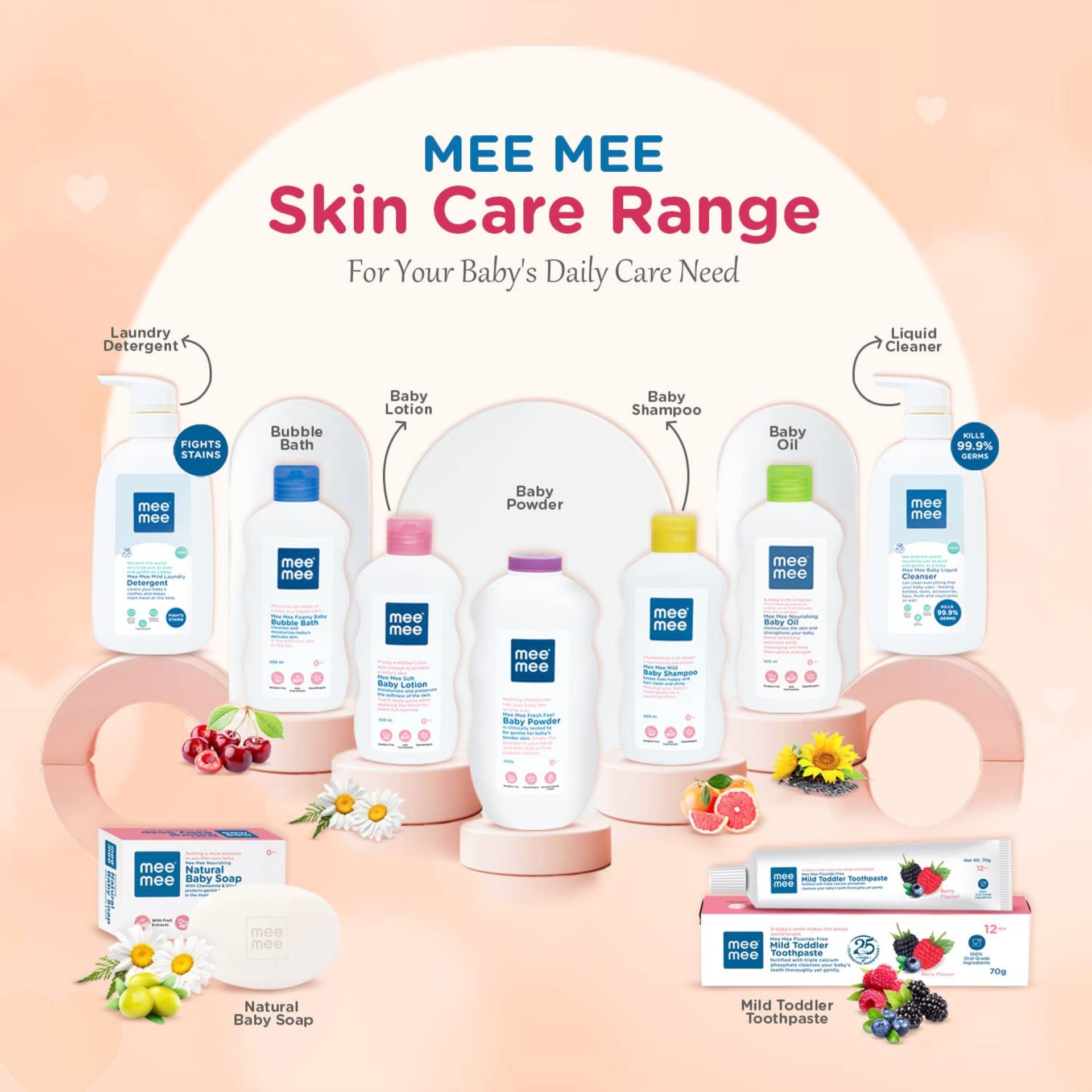 Mee Mee Baby Liquid Cleanser 1000ml, Anti-Bacterial Kills 99.9% Germs | Cleanser for Baby Bottles, Nipples, Accessories, Toys, Fruits & Vegetables No Alcohol,One Drop Cleaning Dermatologically Tested (1 L - Refill Pack)