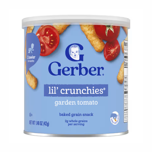 Gerber Baby Food Garden Tomato Crunchies Baby Snacks -8m