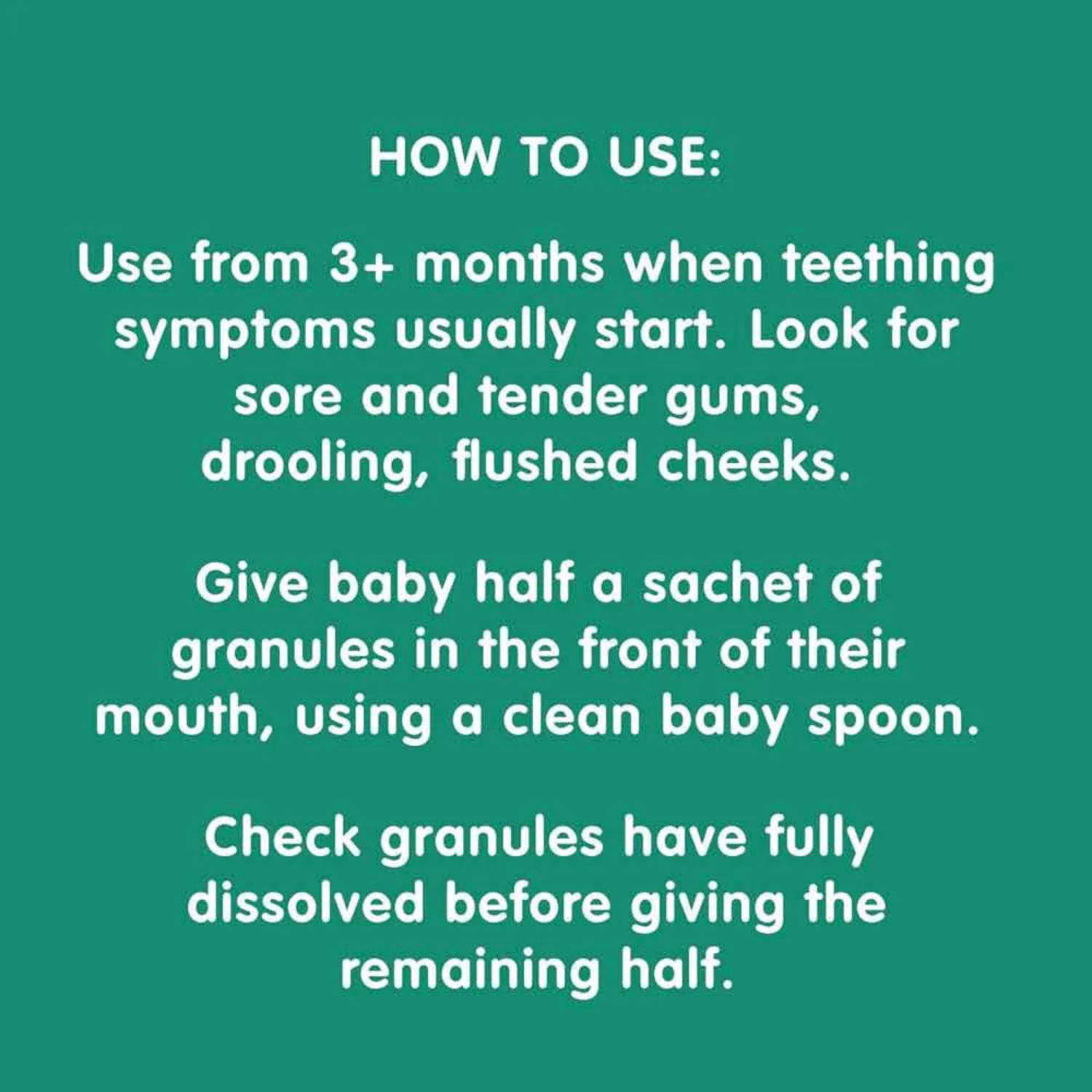 Nelsons Teetha Teething Granules (Chamomilla 6c) – Teething Relief for Babies, 24 Sachets