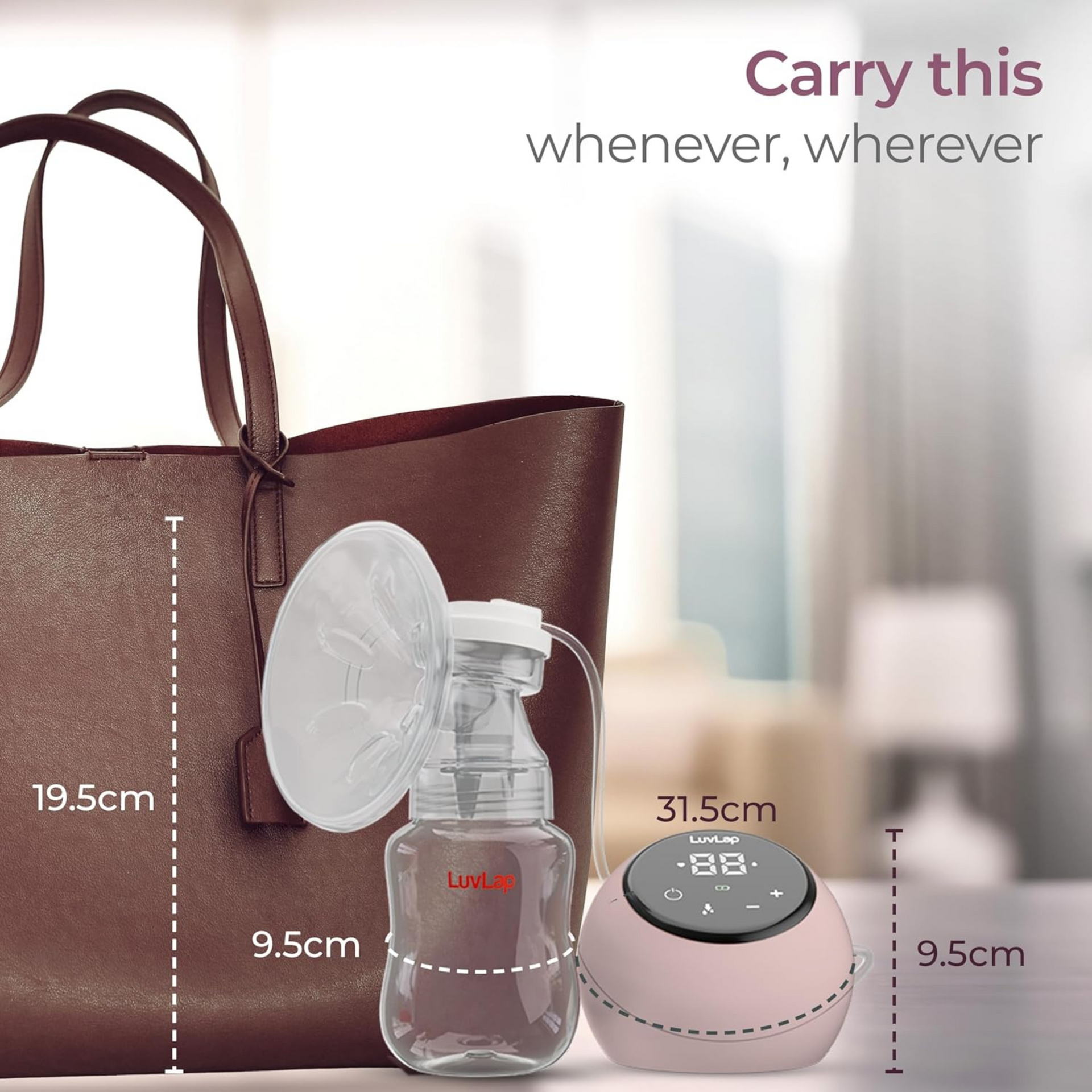 Luvlap Adore Electric Breast Pump with Phase Pumping