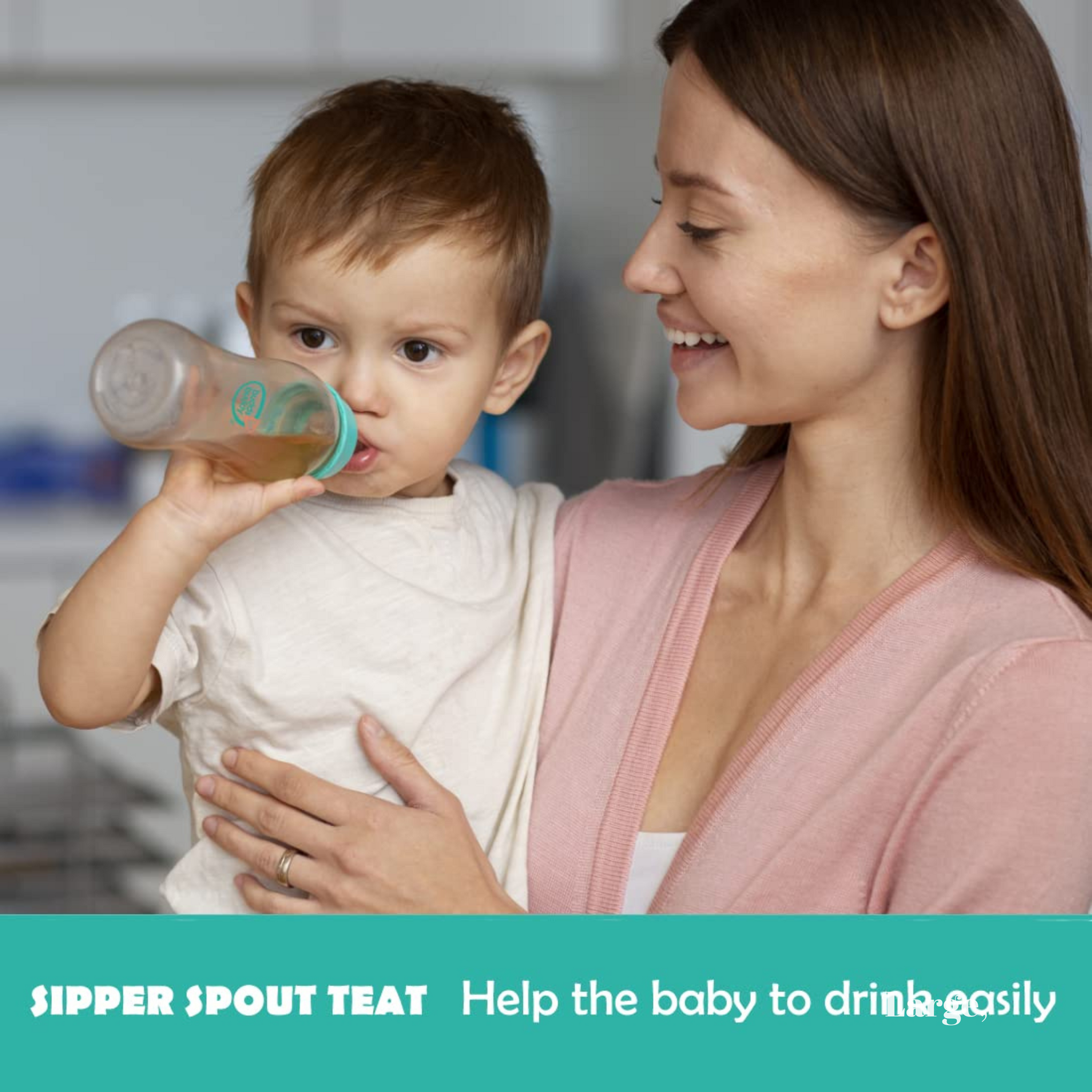 Buddsbuddy Combo of 2 BPA Free Regular Neck Soft Silicone Sipper Spout Teat, BB7196