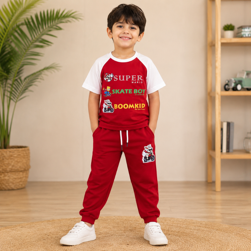 Boys Super Mario T-Shirt & Jogger Set | Smile Baby