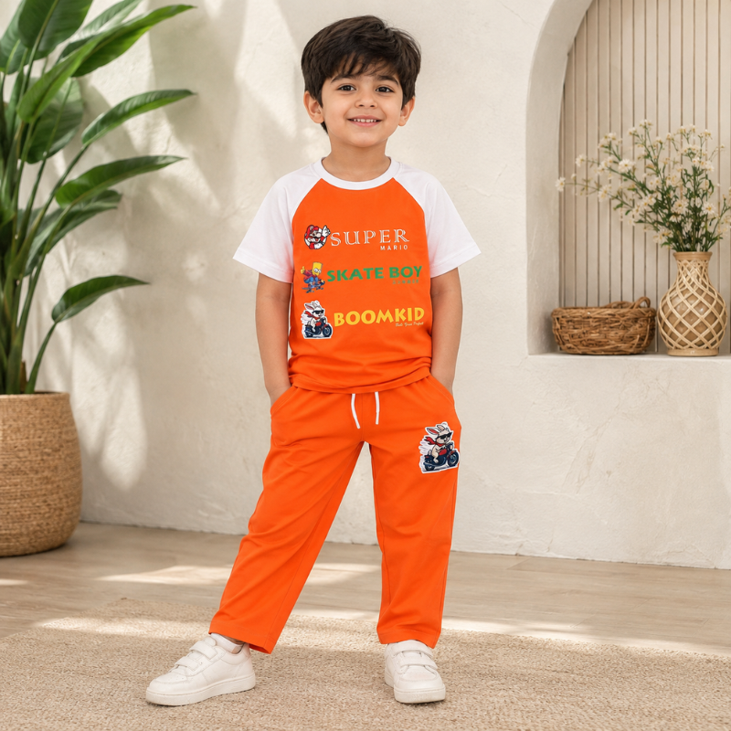 Boys Super Mario T-Shirt & Jogger Set | Smile Baby