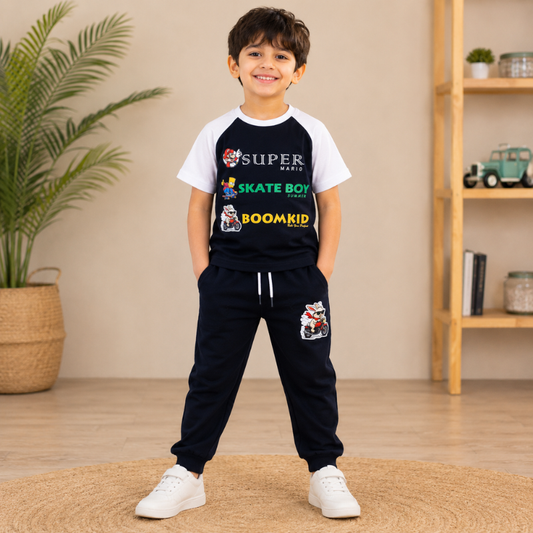 Boys Super Mario T-Shirt & Jogger Set | Smile Baby
