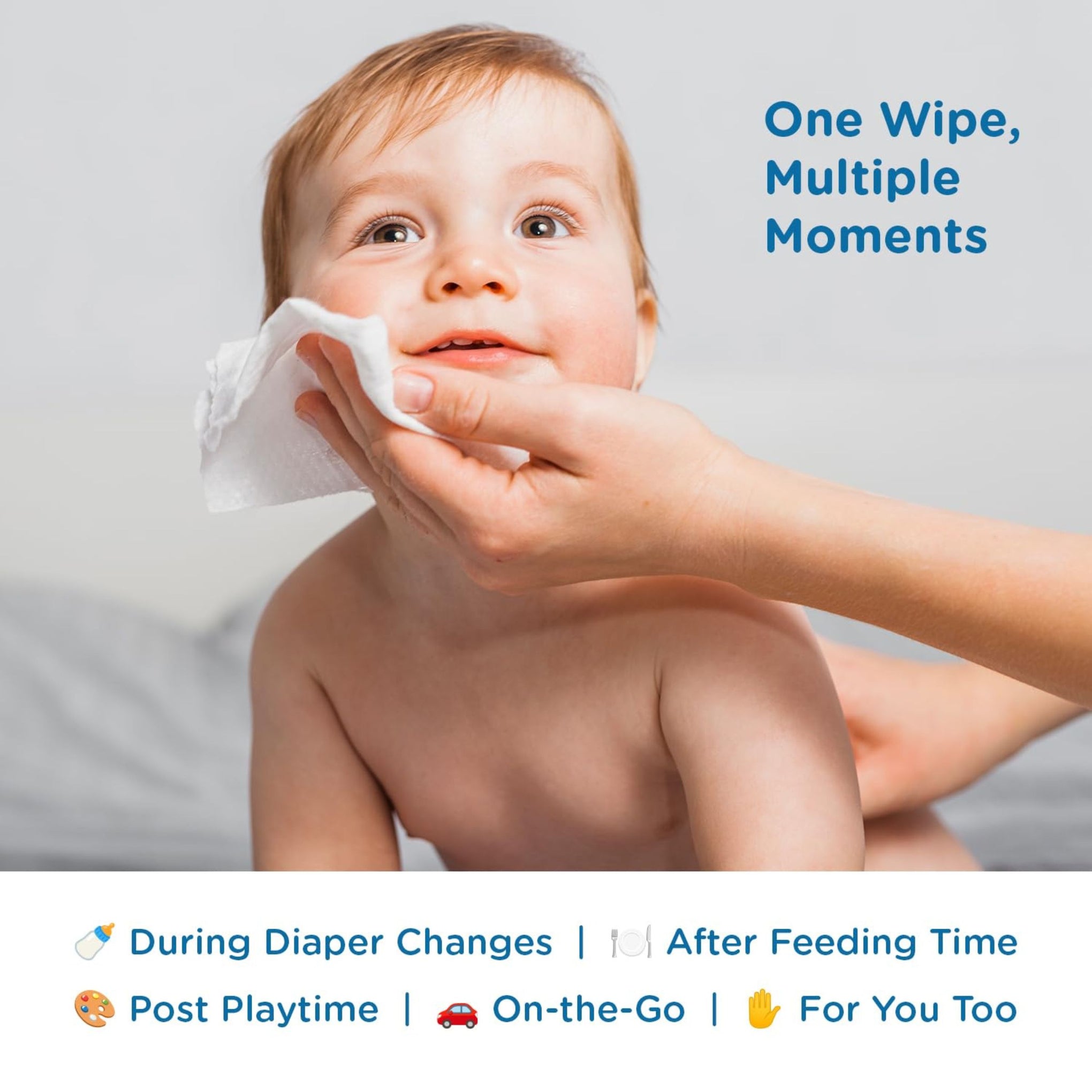 Mee Mee 99% Pure Water Plant-Infused Baby Wipes – 80 Wipes (160 Wipes ) , pack of 2 | Extra Soft, Thick & Dermatologically Approved