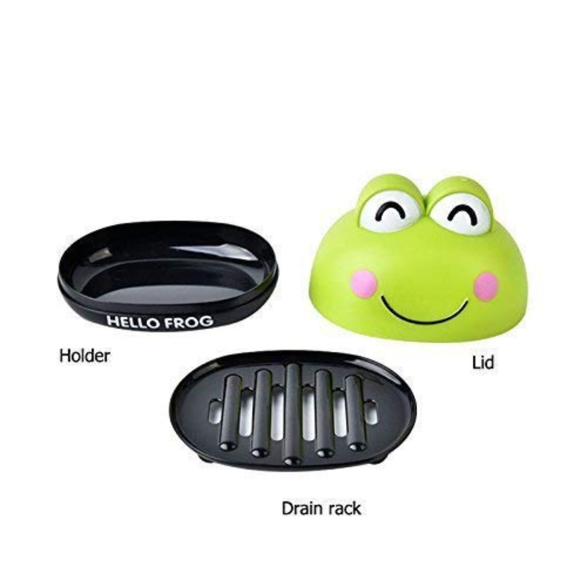 Smile Baby Cartoon Soap Case Bathtub Soap Box, Soap Dish Holder for Kids, Bathroom Soap Stand (Yellow)